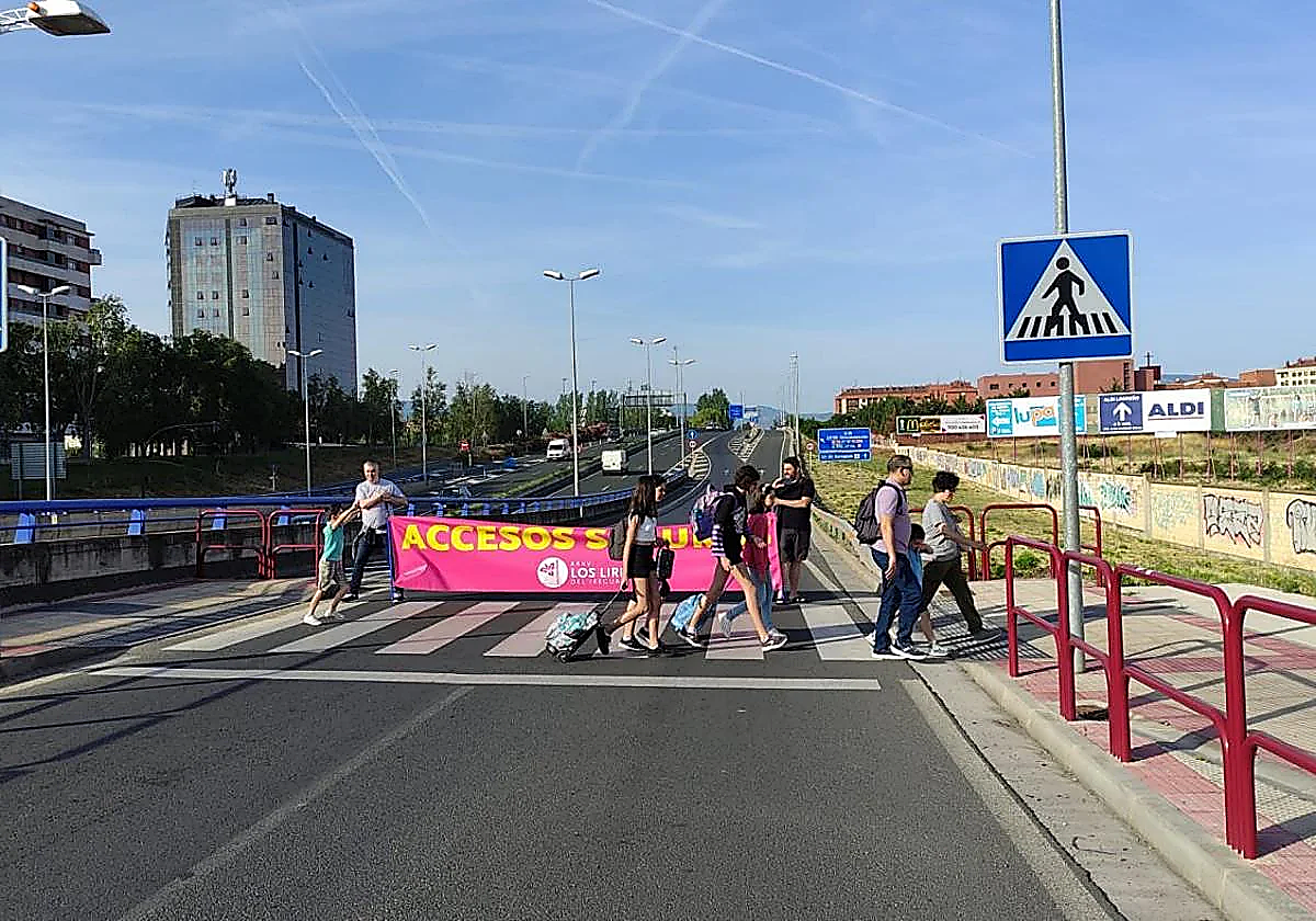 Manifestación de los vecinos.