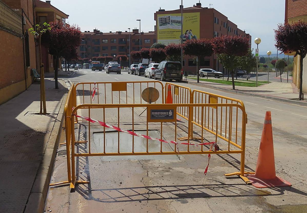 Avería en una calle alfareña, en una imagen de archivo.