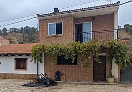 Estado en el que quedó la vivienda afectada por el fuego.