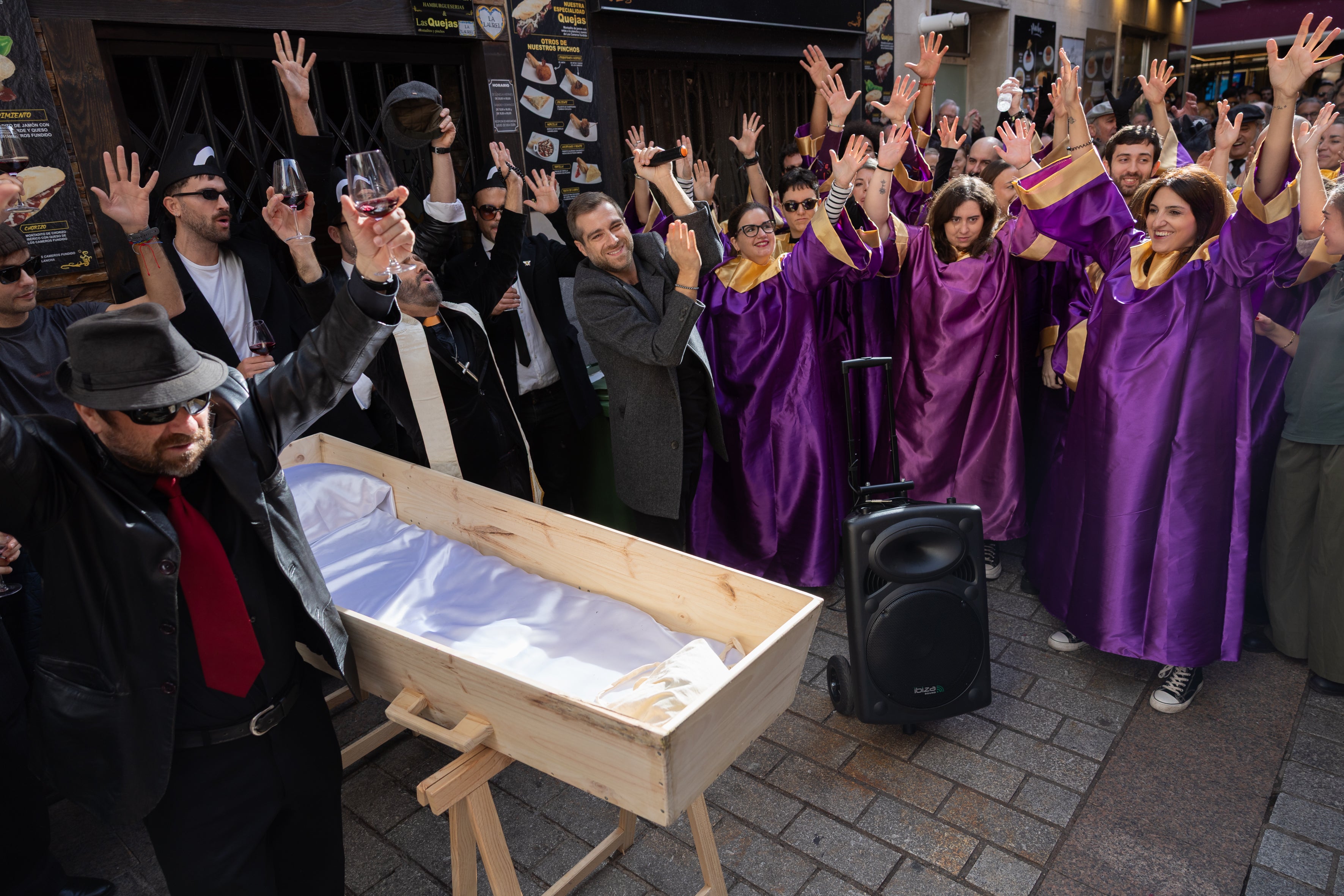 Riojazz recrea un funeral en Nueva Orleans por las calles de Logroño