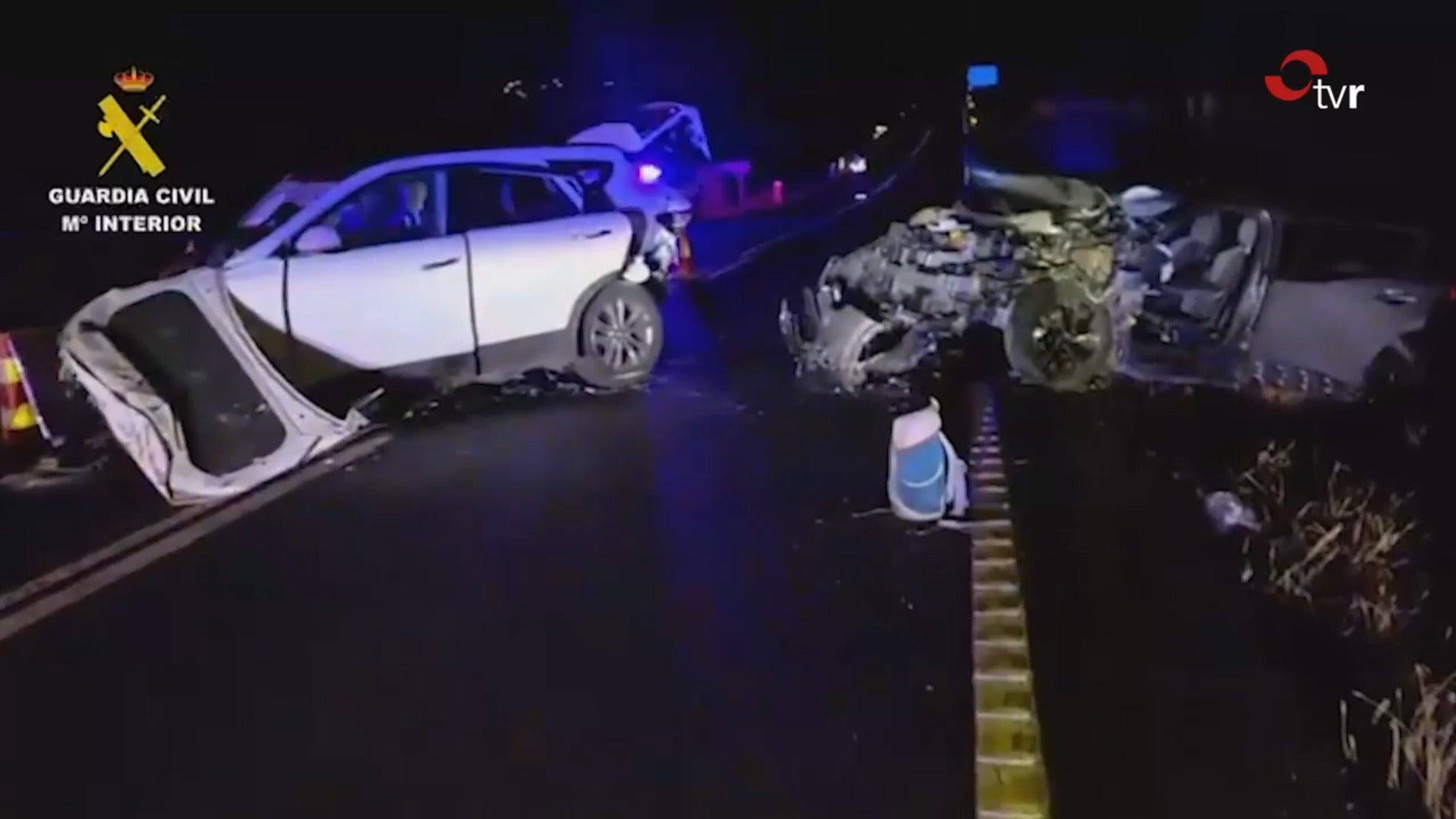 Un fallecido y seis heridos en un accidente de tráfico en la N-232 de Foncea