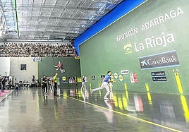 Imagen de archivo de un partido en el Adarraga.