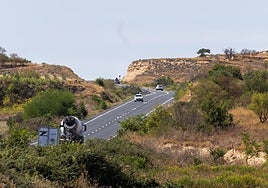 Un tramo de la N.232, en una imagen de archivo.