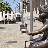 Imagen de archivo de una terraza en la Gran Vía de Logroño.