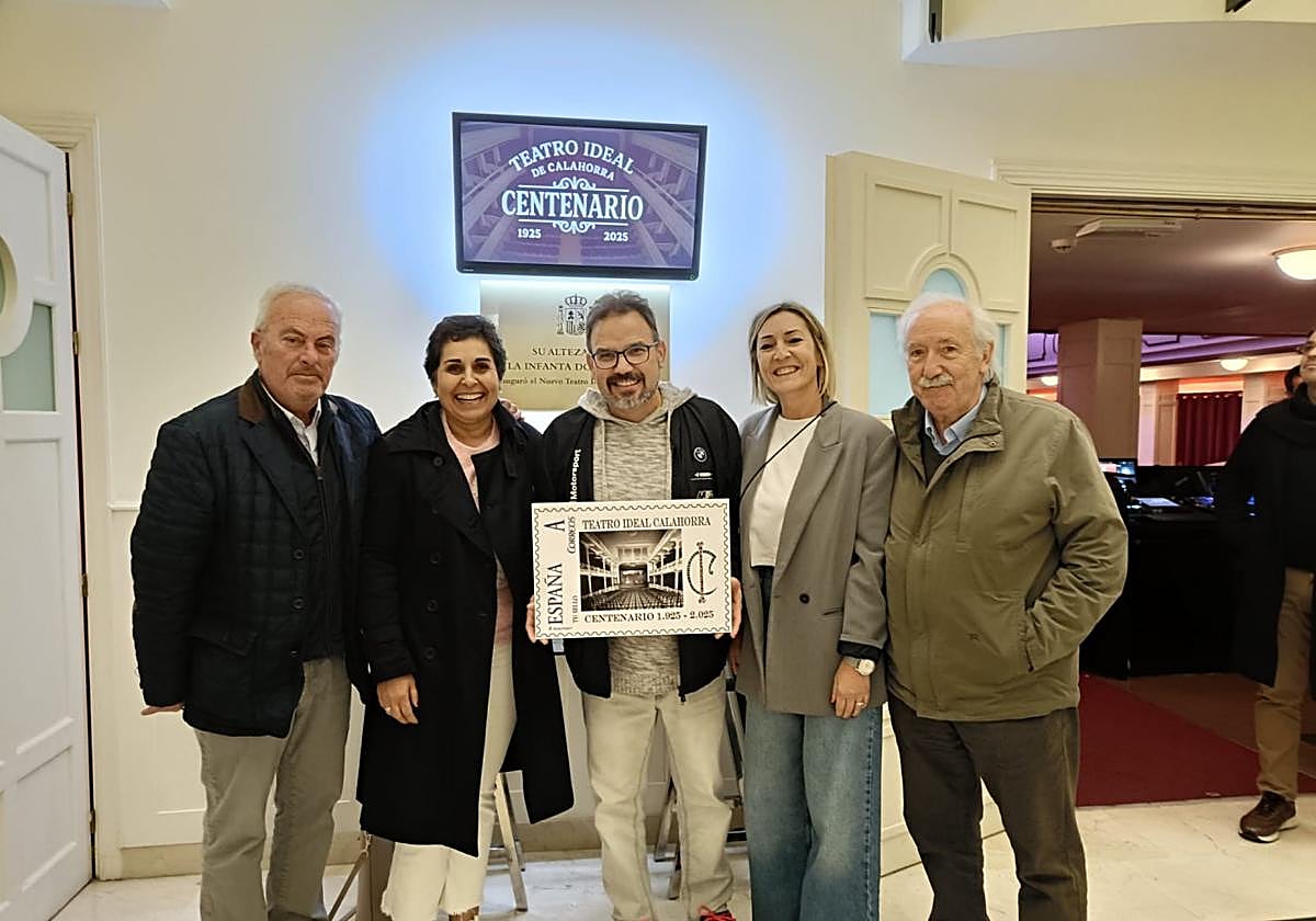 El centenario del teatro Ideal de Calahorra, en un sello