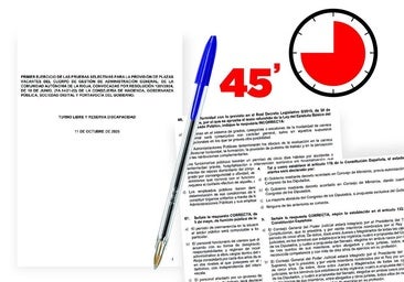 Algunas de las preguntas del examen del Cuerpo de Gestión