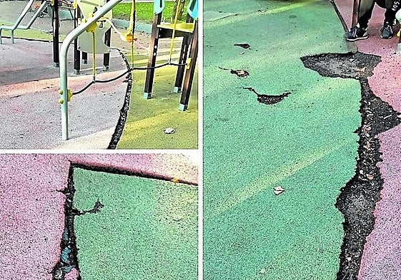 El estado del área de juegos de La Cometa, hoy en La Guindilla.