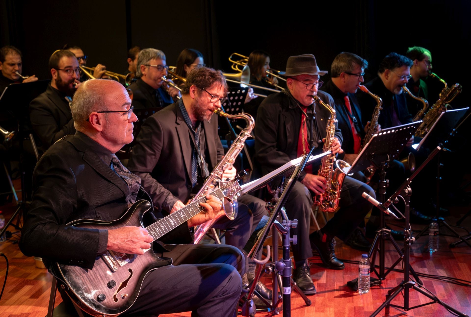 La Rioja Big Band y Dani Amatriaín, en la sala Fundación Caja Rioja.