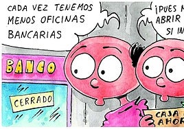 La desaparición de bancos, según Tris