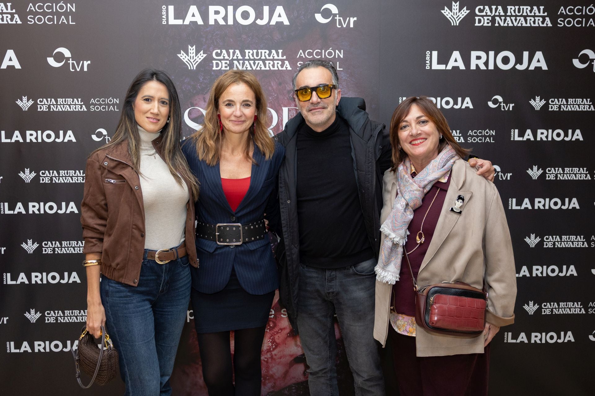 Elena González Murguiondo, Estrella Domínguez, Diego Pérez González y Merche Cerrolaza.