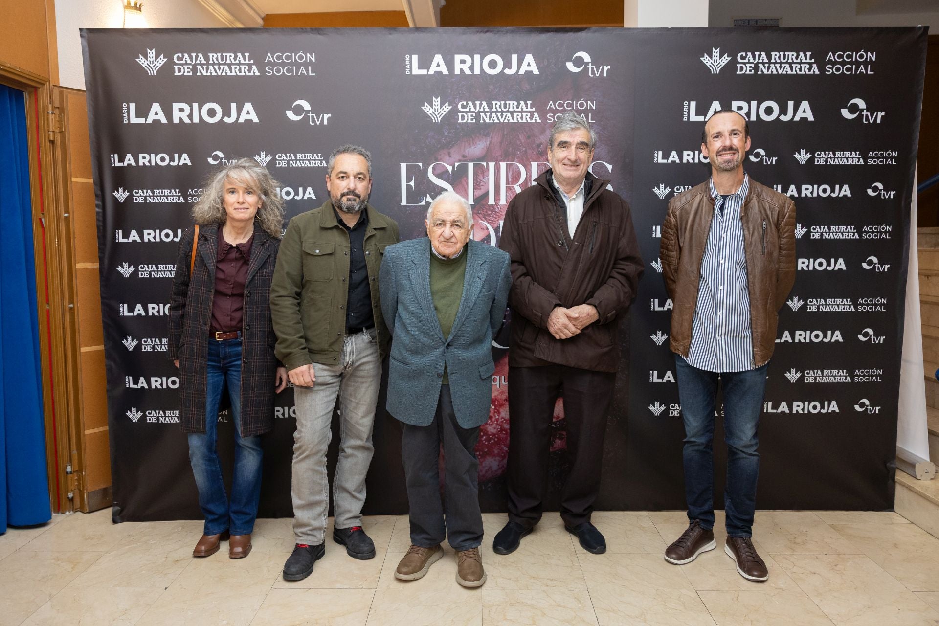 Ana Bravo, Manuel Ruiz, Manuel Ruiz Hernández, quien contó que se cumplen 66 años de su llegada a Haro, Ángel López y Cristóbal Ruiz.