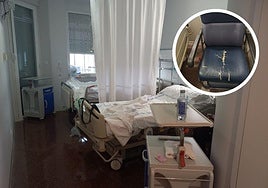 «Así estamos en una habitación del Hospital San Pedro», hoy en La Guindilla.