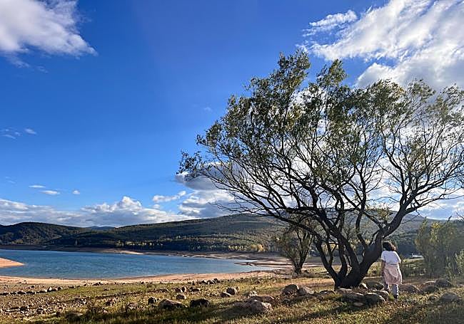 Imagen que presentaba el pantano González Lacasa a finales del pasado mes de octubre.