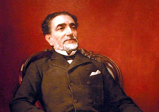 Práxedes Mateo-Sagasta pintado por José Casado del Alisal en 1884.