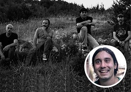 El grupo Cierrabares, del que formó parte Dani Porres, en la imagen circular.