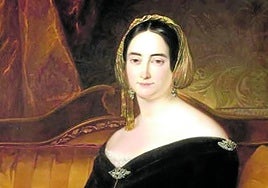 Jacinta Martínez de Sicilia retratada por Antonio María Esquivel en 1841.