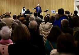 Un instante de la velada celebrada esta tarde en la Bene