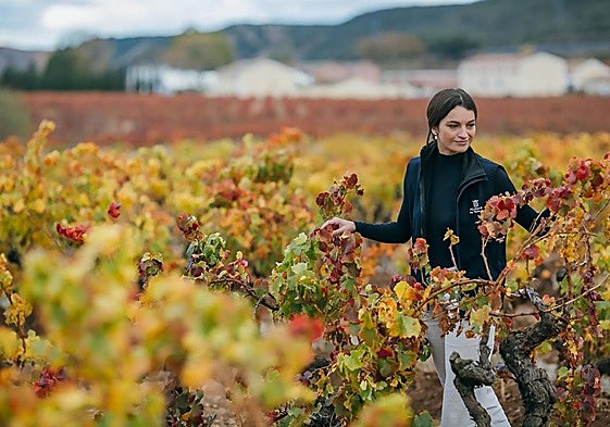 Graciela Palacios, en los viñedos de Marqués de Vargas.