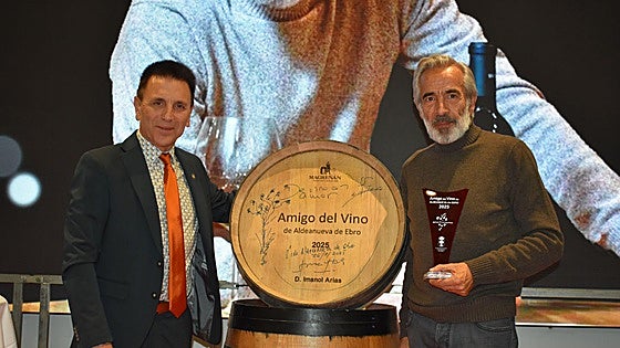 Imanol Arias, nuevo 'Amigo del vino de Aldeanueva de Ebro 2025'