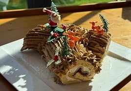 Imagen del tronco de Navidad.