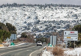 El Alto de San Antón, en la N-120, en una foto de archivo.