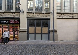 Espacio habilitado en el mercado de San Blas como centro logístico para el reparto de última milla.