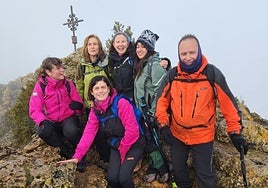 Excursión al pico Toloño, el pasado domingo.
