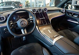 Interior de un turismo Mercedes