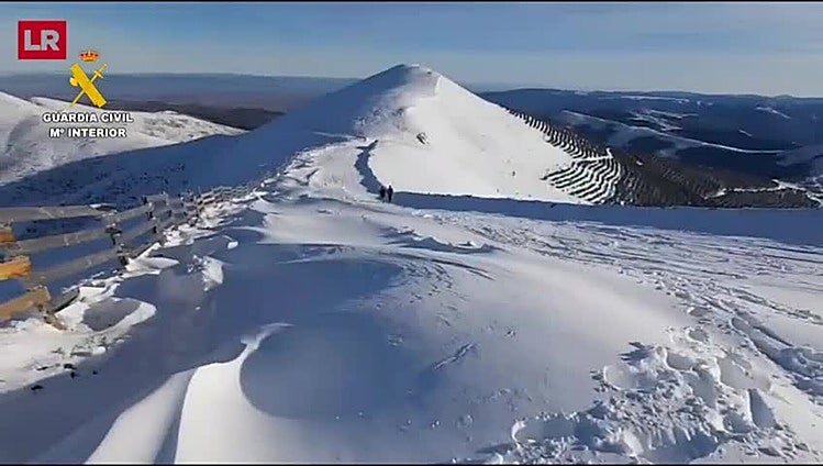 Rescatado en el San Lorenzo un senderista que ascendía sin el material adecuado