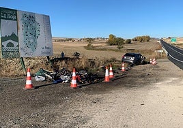 Accidente del 2 de noviembre en la N-232, en Foncea, con un muerto y seis heridos.