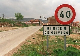 Entrada a Rincón de Olivedo, en una imagen de archivo.