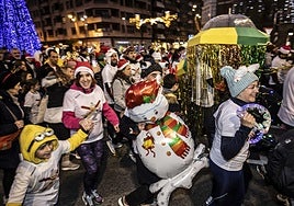 Imagen de la San Silvestre popular del año pasado en Logroño.