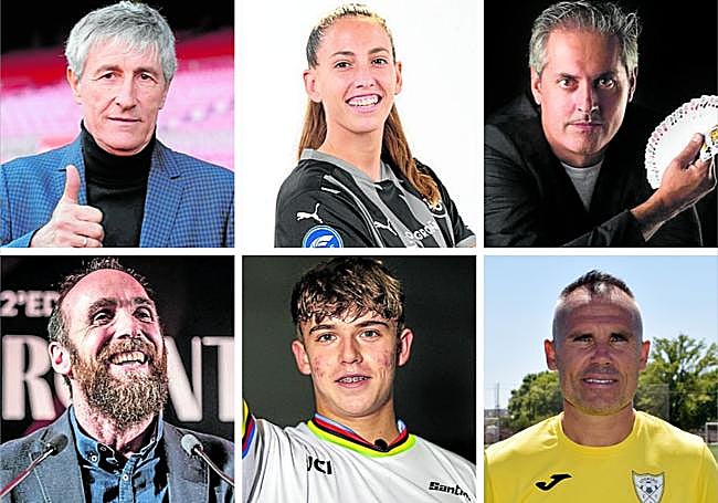 Quique Setién, María Miralles, Mago Iceman, Eduardo Sáenz de Cabezón, Travis Asenjo y Gerardo García León.