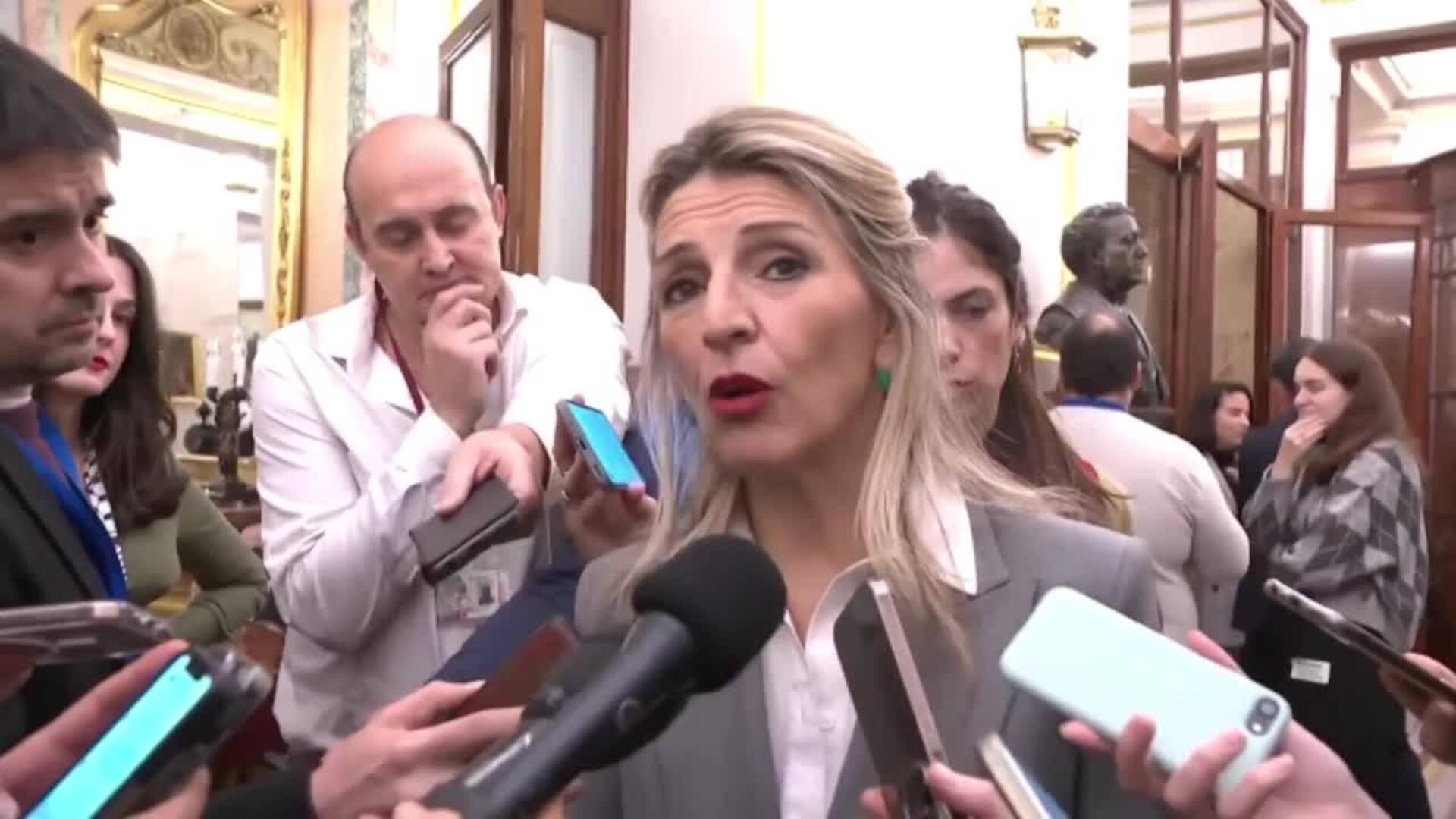 Díaz acusa al PP de "causar daño" a la gente con su rechazo al decreto ómnibus