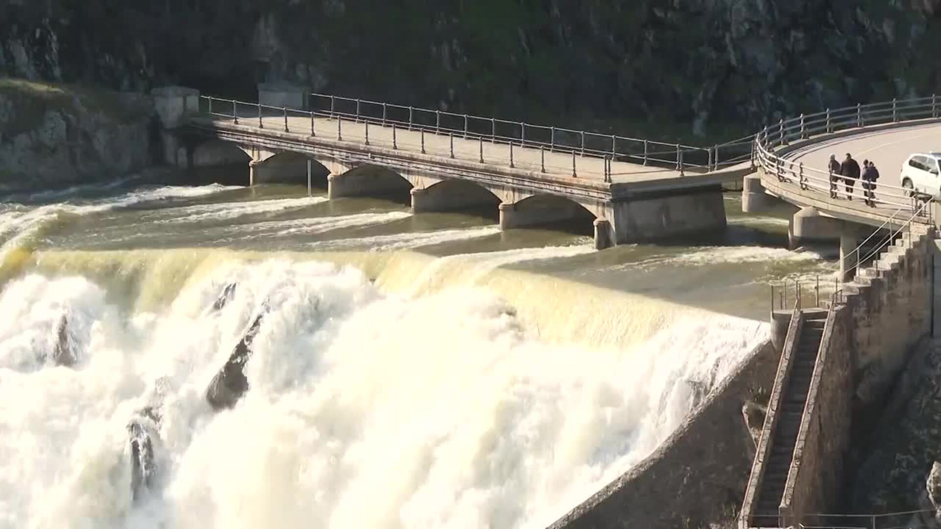 Embalse de la presa de El Villar almacena un 103 por ciento de su capacidad tras el paso de la borrasca