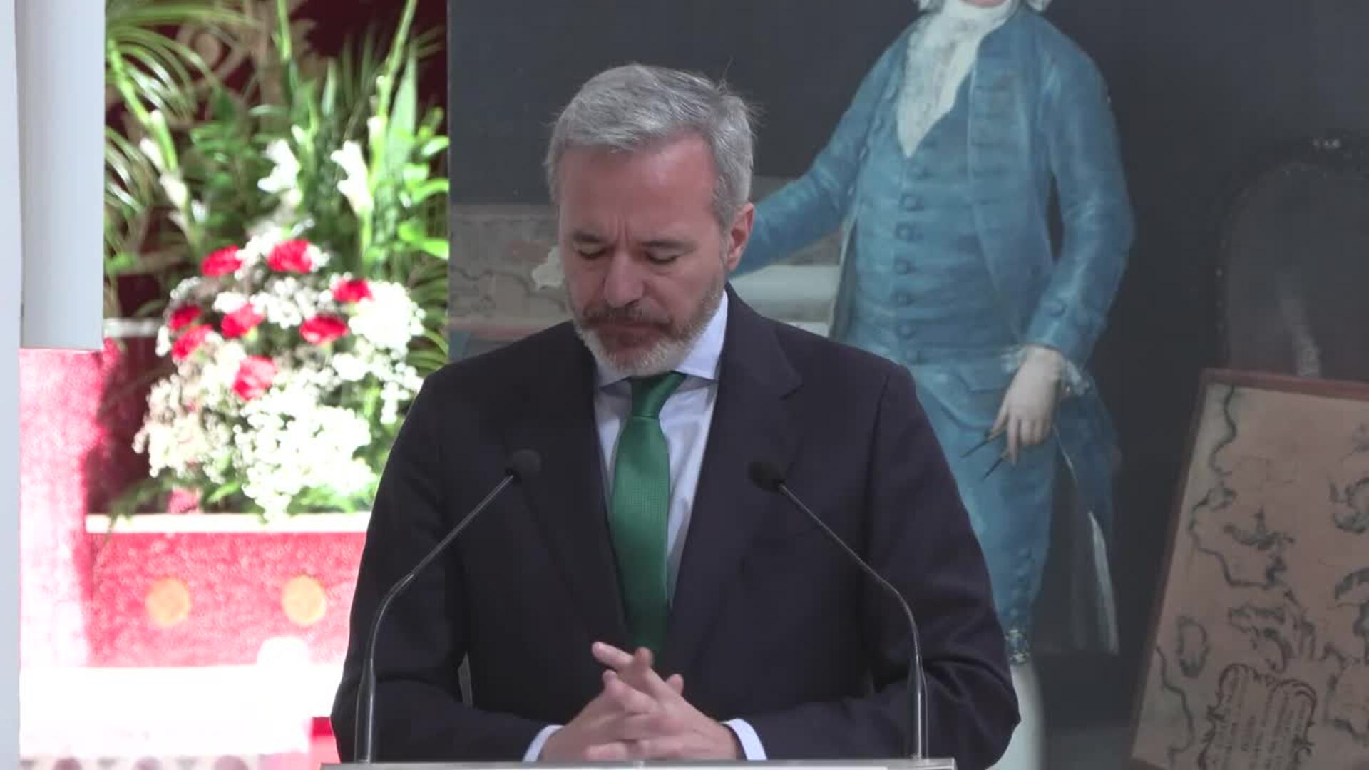 Azcón avanza que el Centro Goya de Zaragoza será "multisensorial" y abrirá en 2027