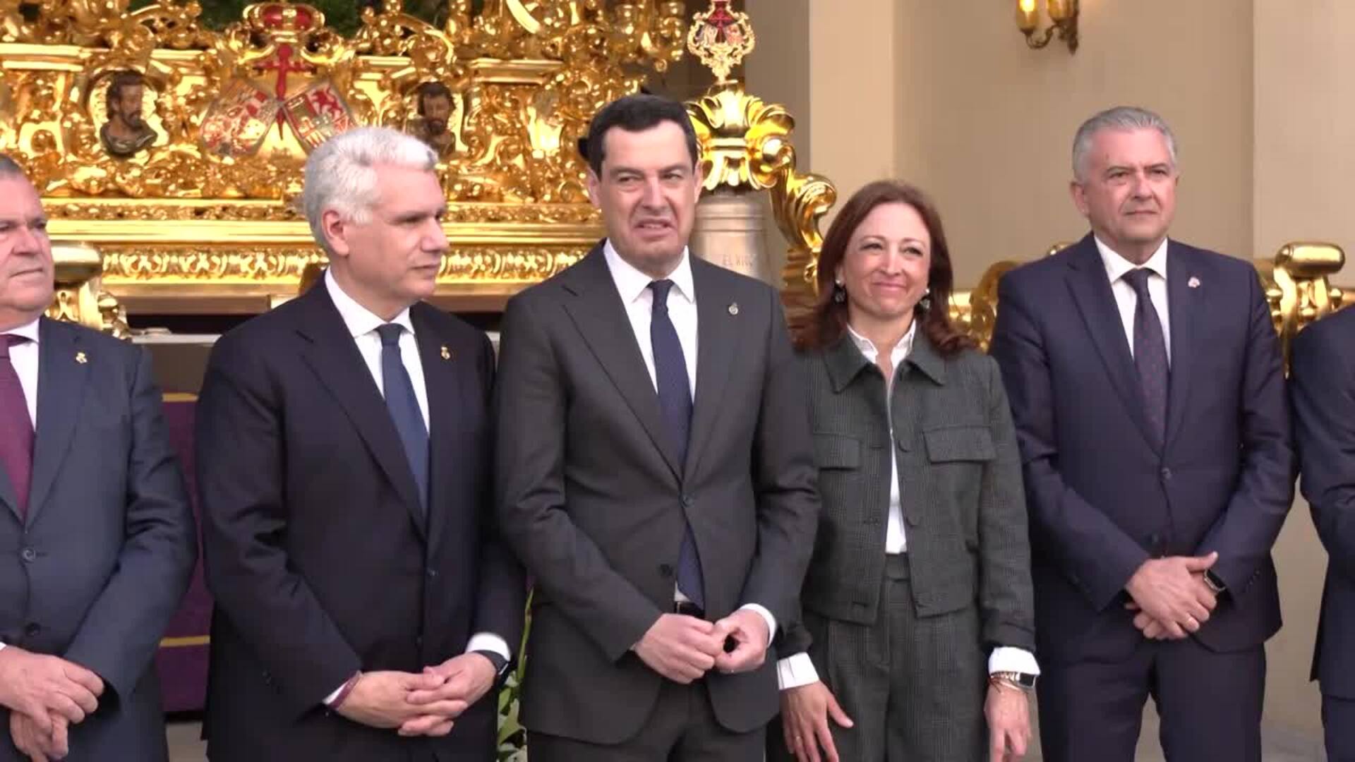 Moreno valora datos turísticos "francamente buenos" en Semana Santa con previsión de que suban