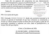 «Los cojones de la gata»: la respuesta del Ayuntamiento de Cihuri a la consulta de una asociación animalista