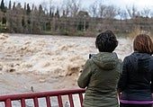 El Ebro alcanza su máximo nivel del año en Logroño