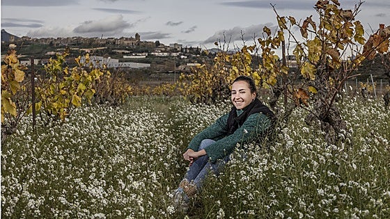 Abando, en el viñedo Las Entradas de San Ángel.