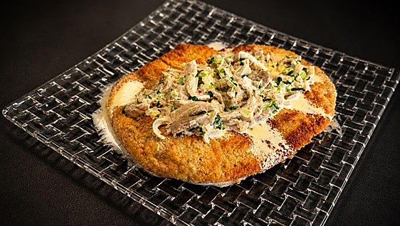 Escalopes de ternera con salsa de setas