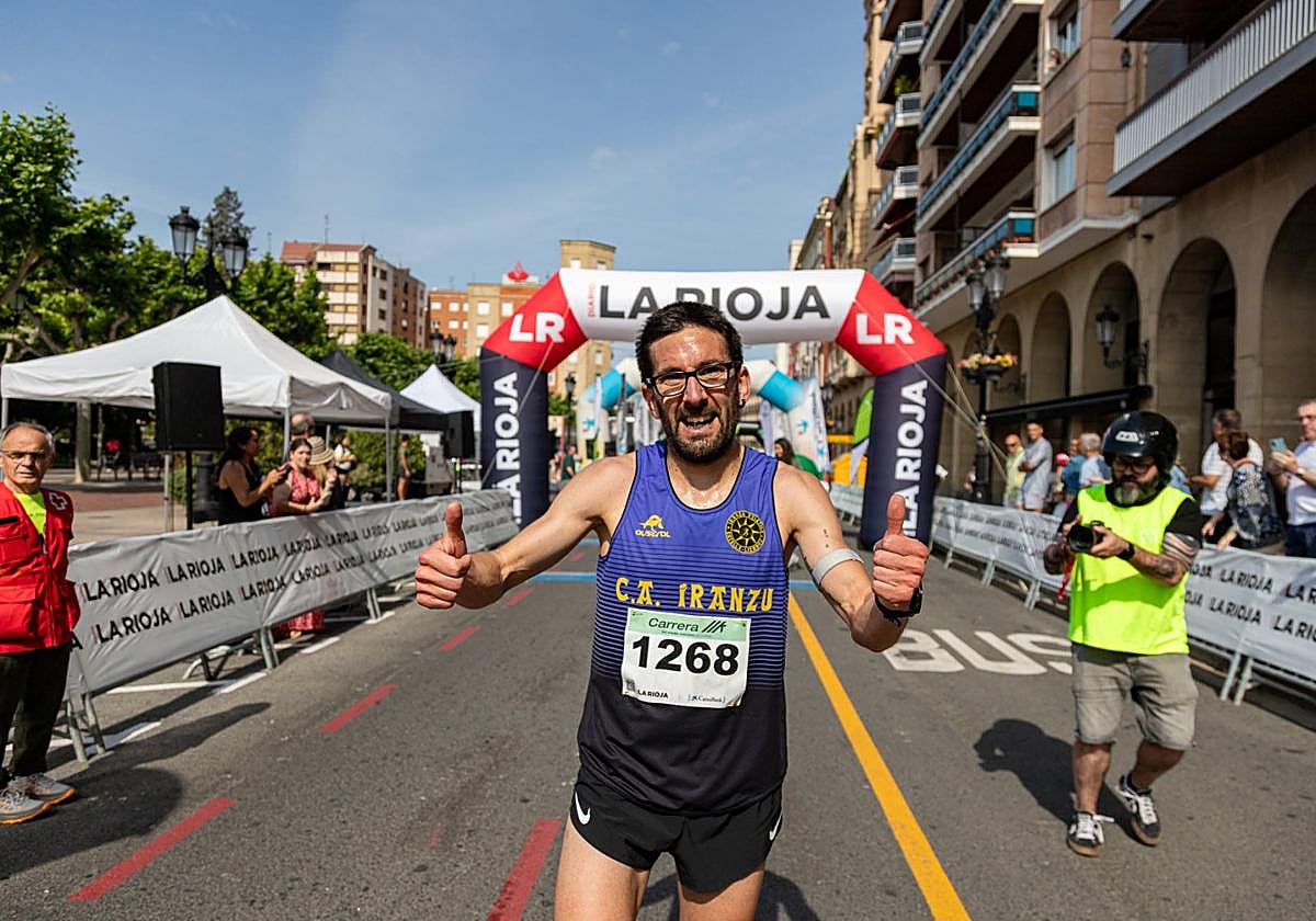 Jon Lorenzo, primer clasificado del 11K. (MIGUEL PECHE)