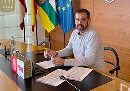 Iván Reinares, en el Ayuntamiento.