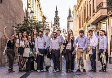 Los jóvenes descendientes de riojanos, en Portales.