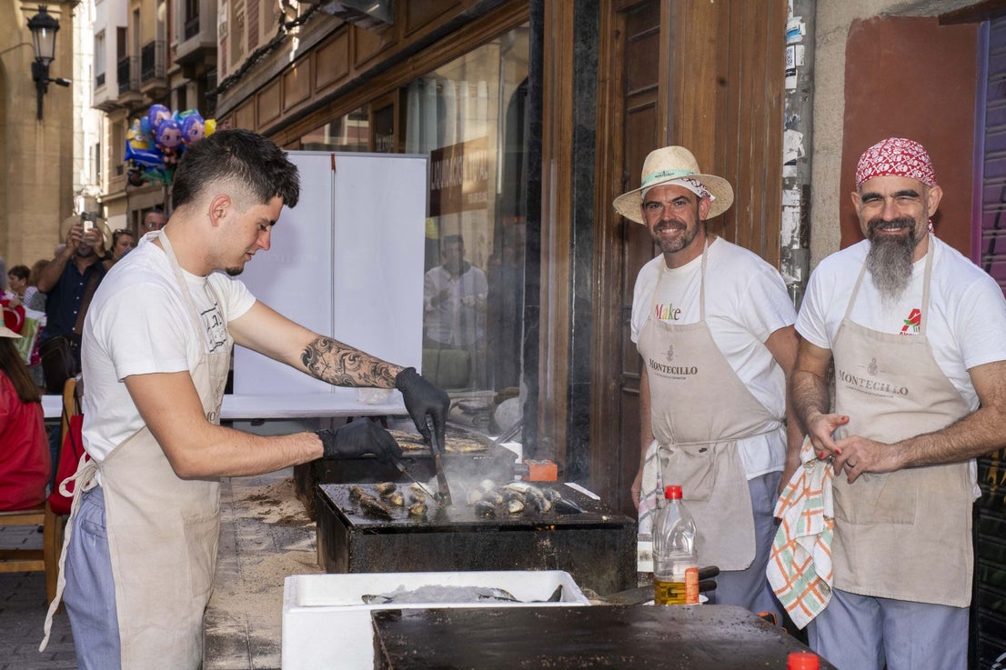 Degustación de sardinas a la plancha