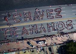 Homenaje a Hugo Chávez en Caracas. / Reuters