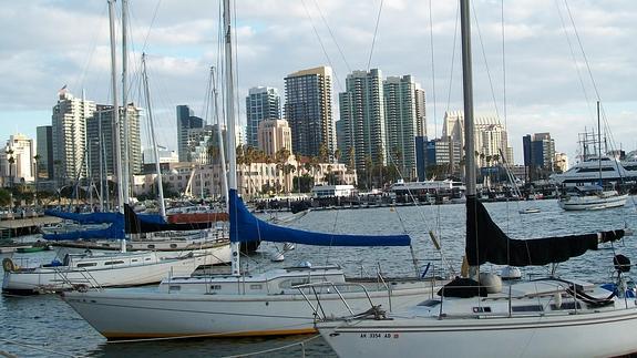 Vista de San Diego desde el puerto.