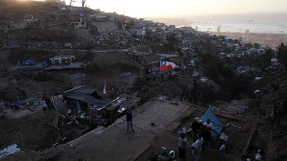 Vista aérea de Valparaíso 