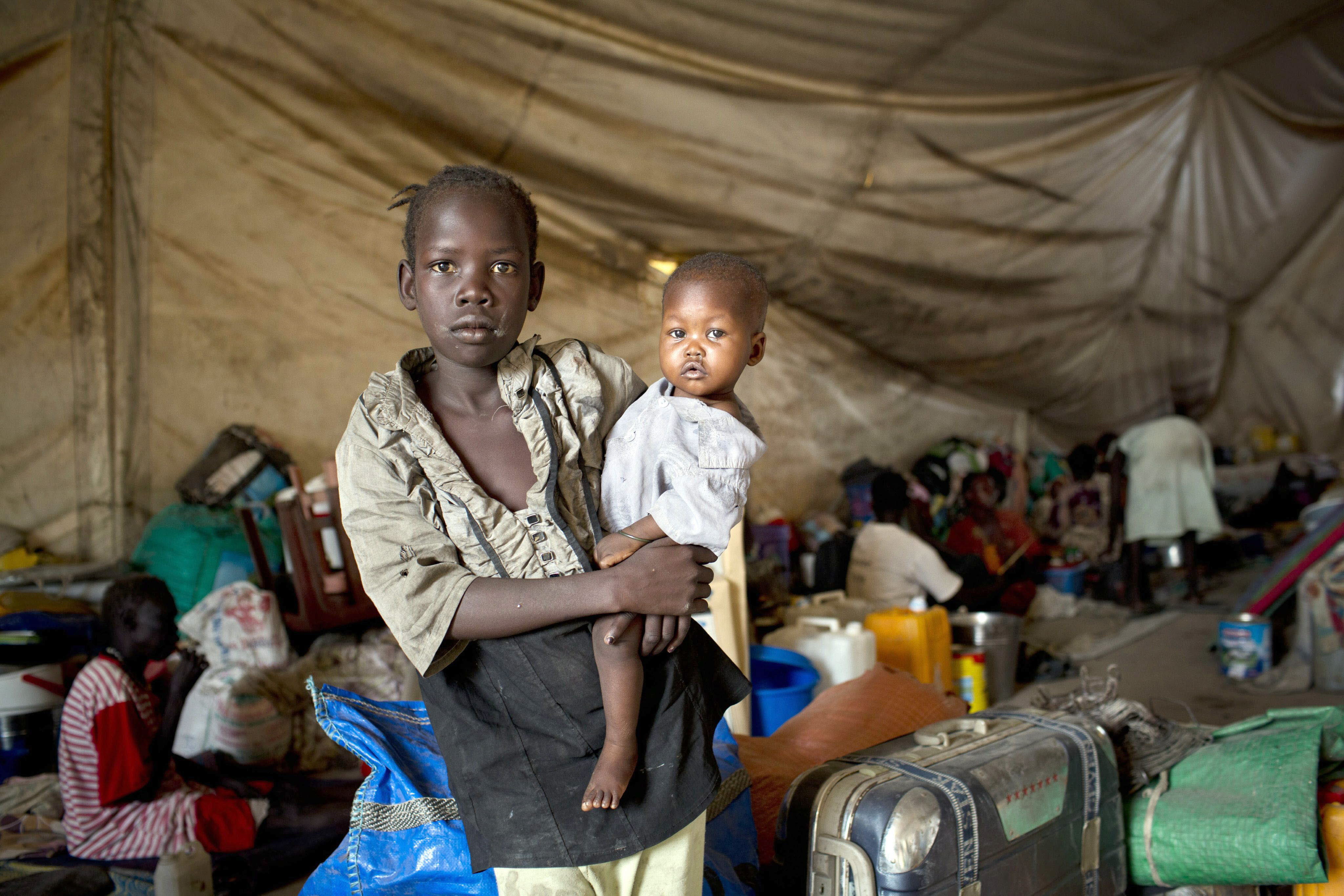 Campamento de refugiados. 