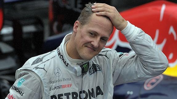 Schumacher, durante un Gran Premio.